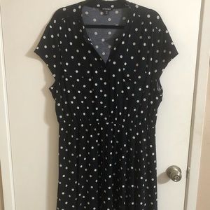 Navy and white Polka Dot dress